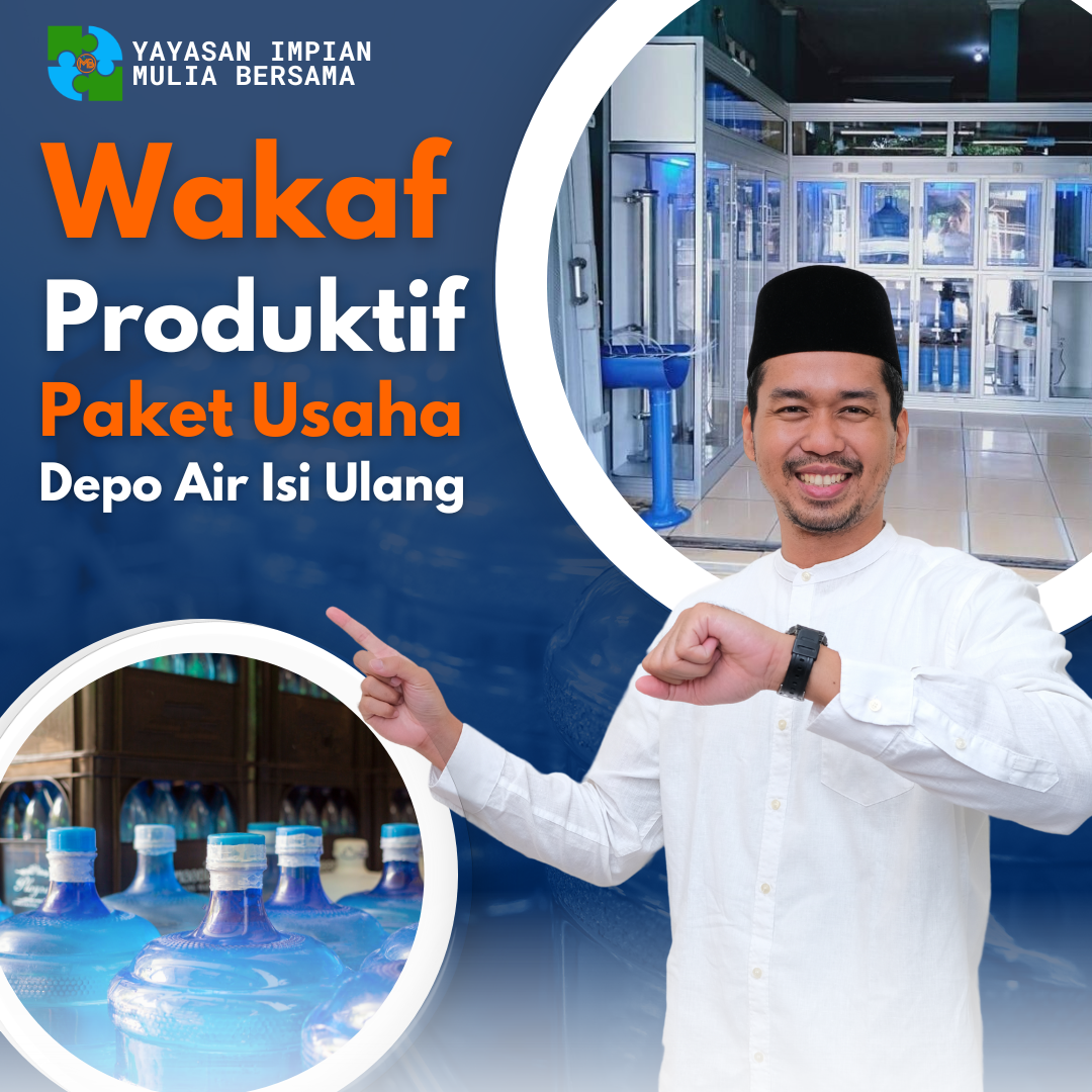Wakaf Wakaf Produktif Paket Usaha Depot Air Minum Isi Ulang